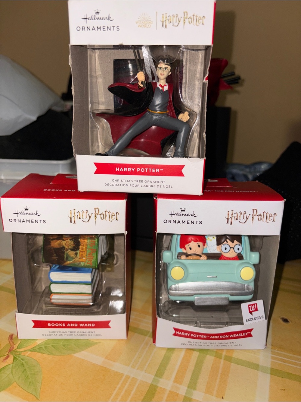 “Hallmark Harry Potter” Ornament Trio
